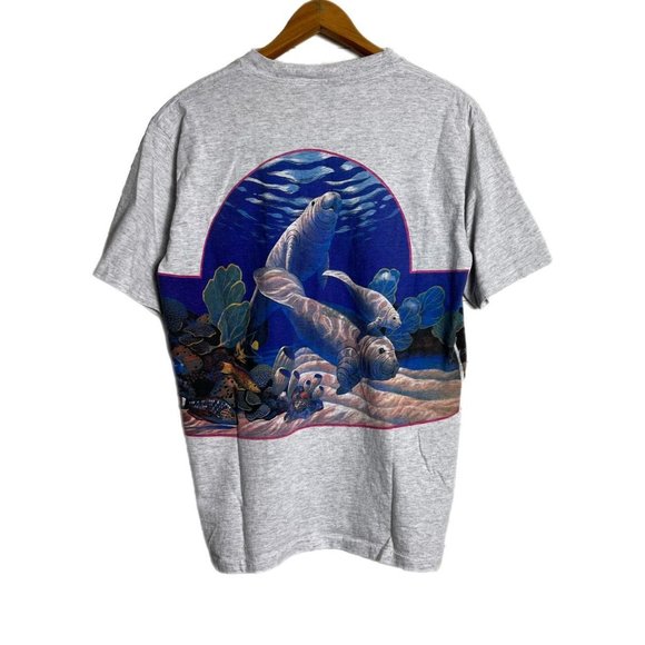 American Vintage Sea Creature Manatee Graphic Tee - Picture 2 of 3